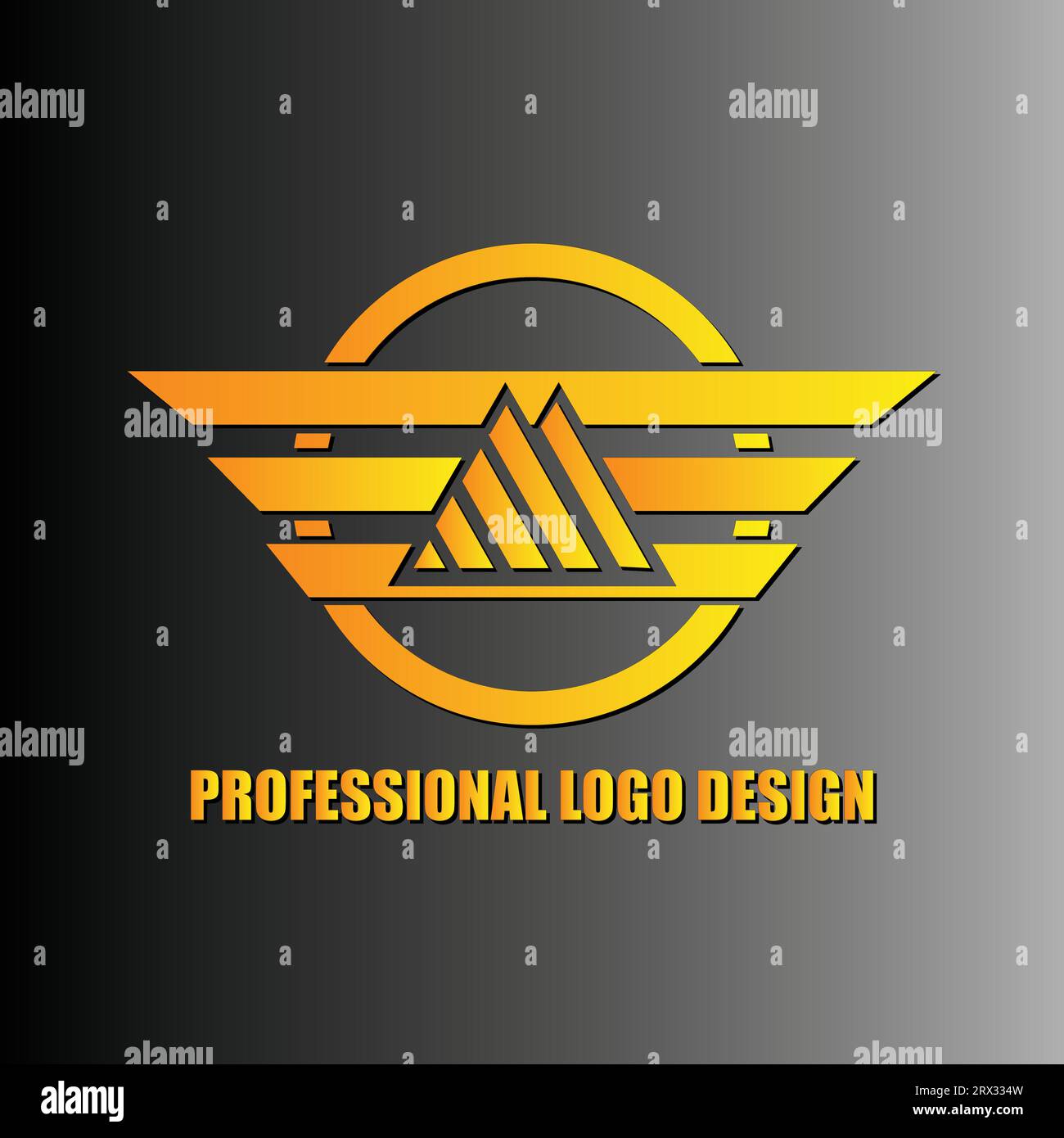 design professionale del logo, logo vettoriale, marchio, azienda Illustrazione Vettoriale