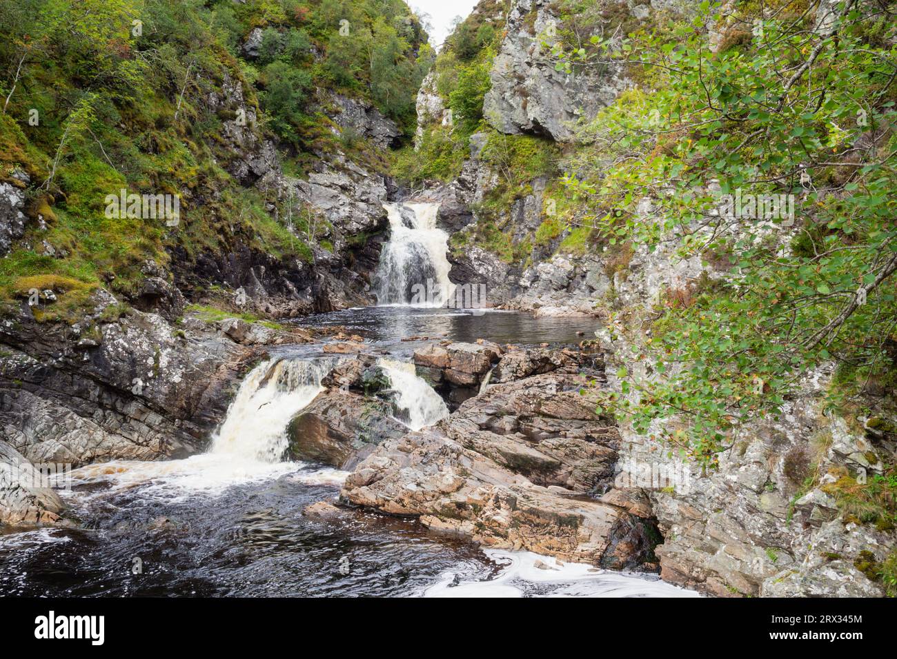 Glen Tilt è un cracker di una Glen che corre a nord da Blair Atholl per circa 30 km di profondità nel Parco Nazionale di Cairngorm. Foto Stock