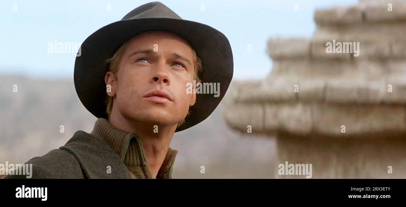 SETTE ANNI IN TIBET 1997 Sony Pictures rilascia un film con Brad Pitt Foto Stock