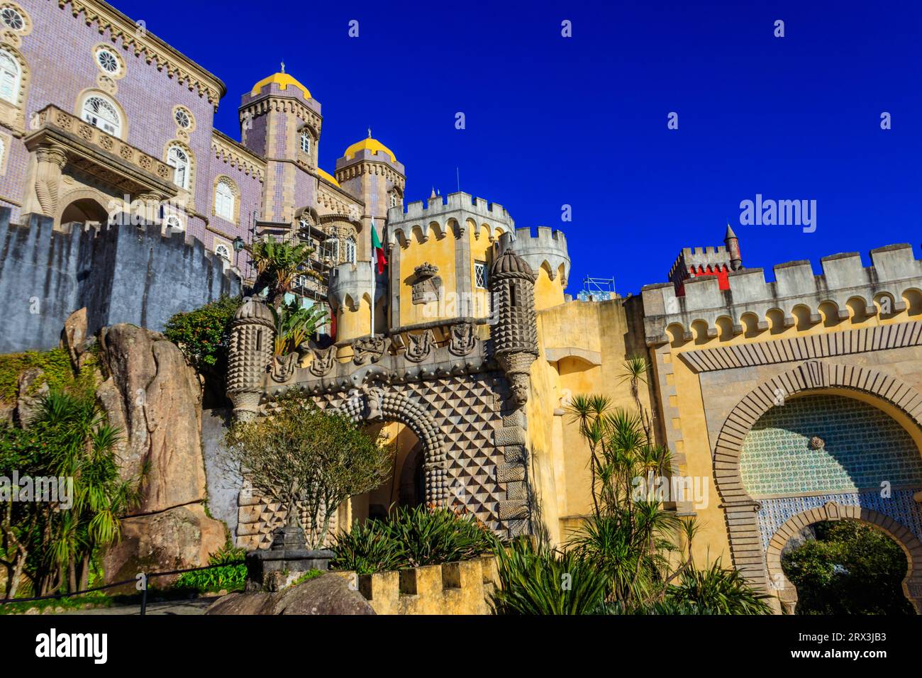 Palazzo Nazionale pena a Sintra. Lisbona, Portogallo Foto Stock