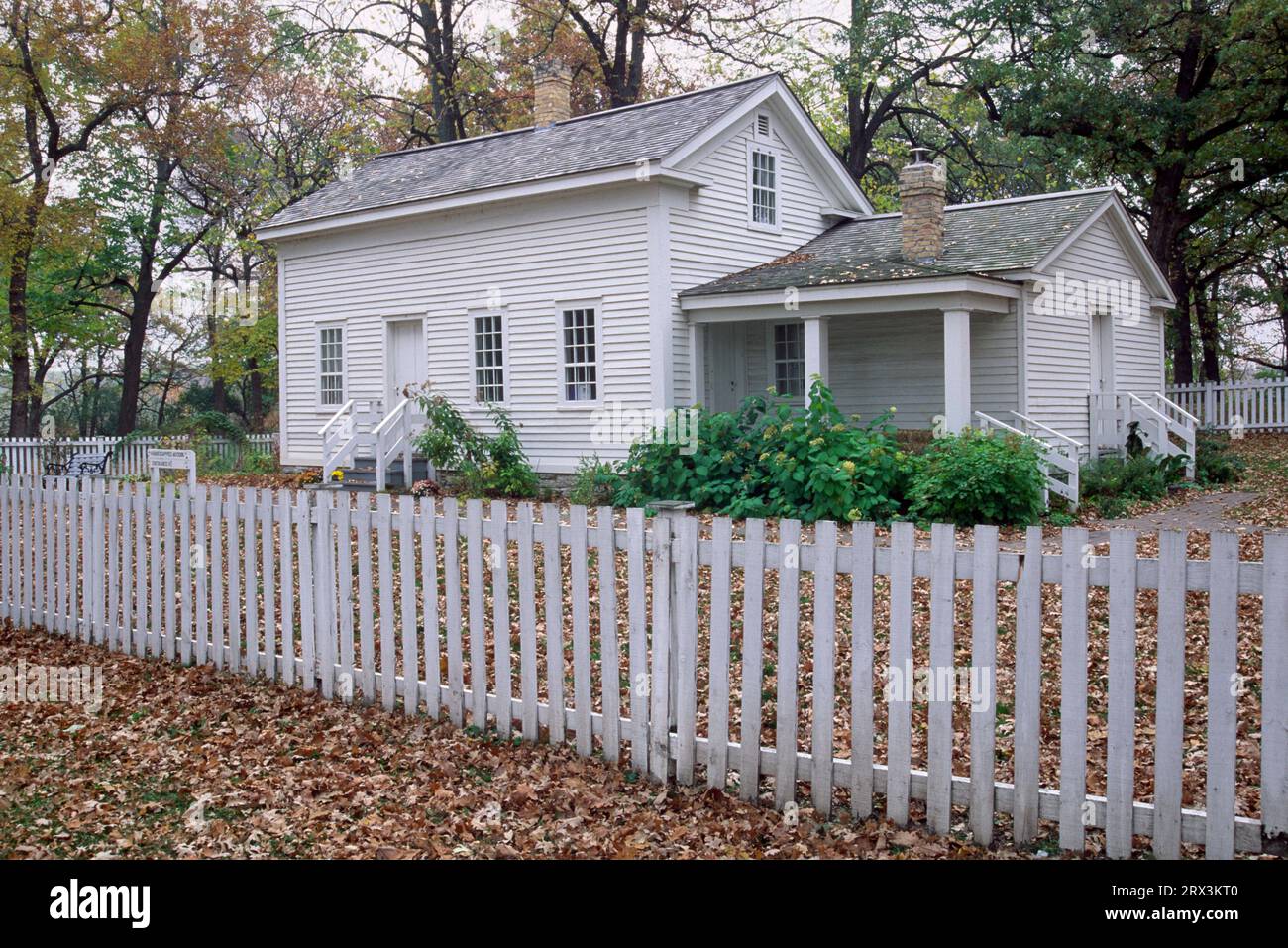John H Stevens House, Minnehaha Falls Park, Minneapolis, Minnesota Foto Stock