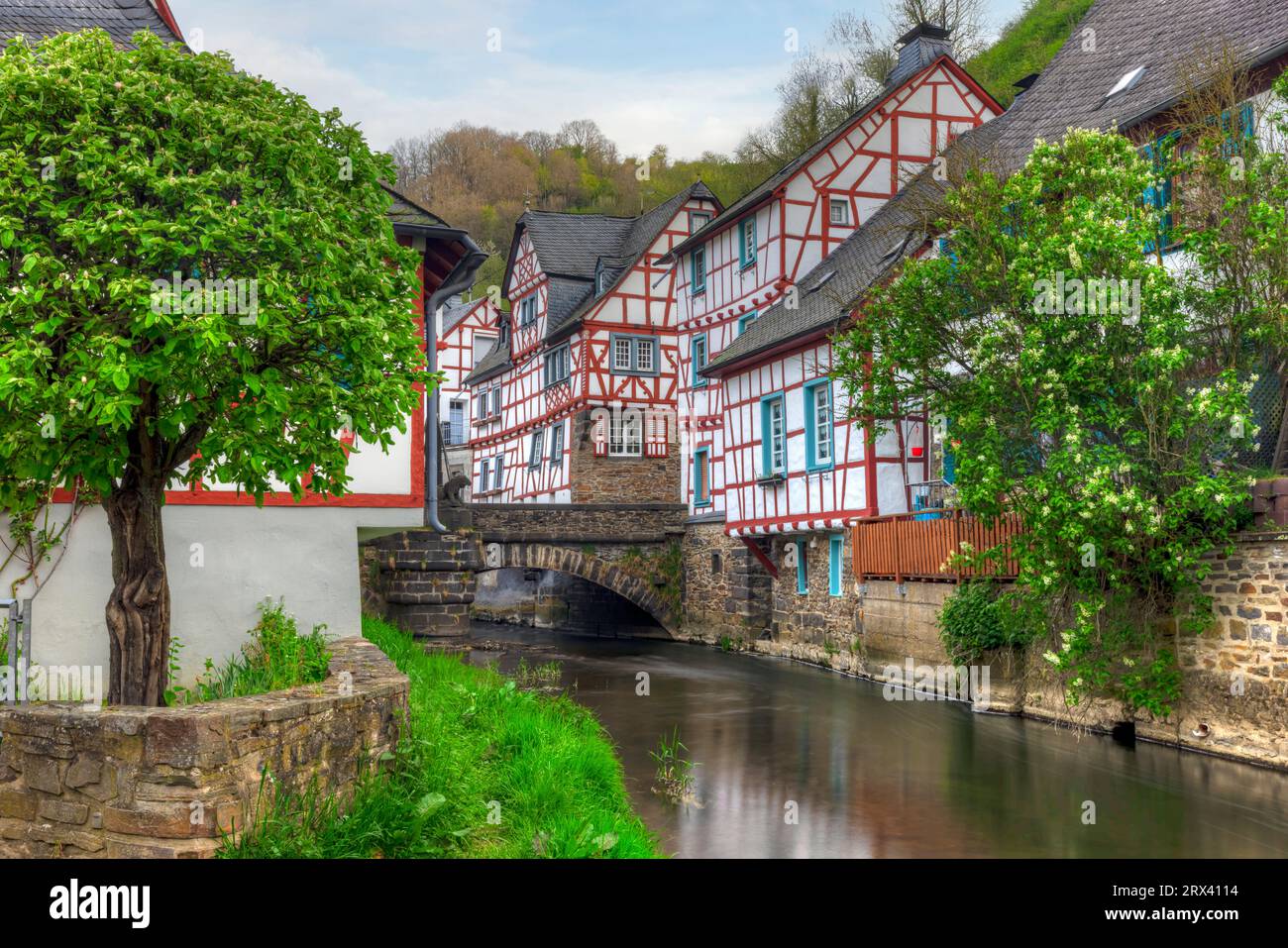 Monreal, Eifel, Renania-Palatinato, fiume Mosella, Germania Foto Stock