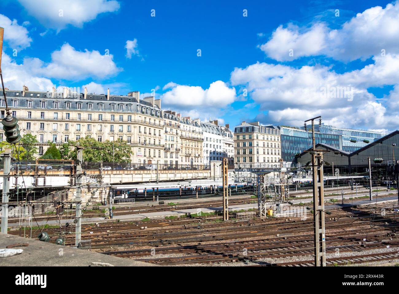 parigi, ile de france, Francia, un paesaggio aereo della stazione di Saint Lazare, solo editoriale Foto Stock
