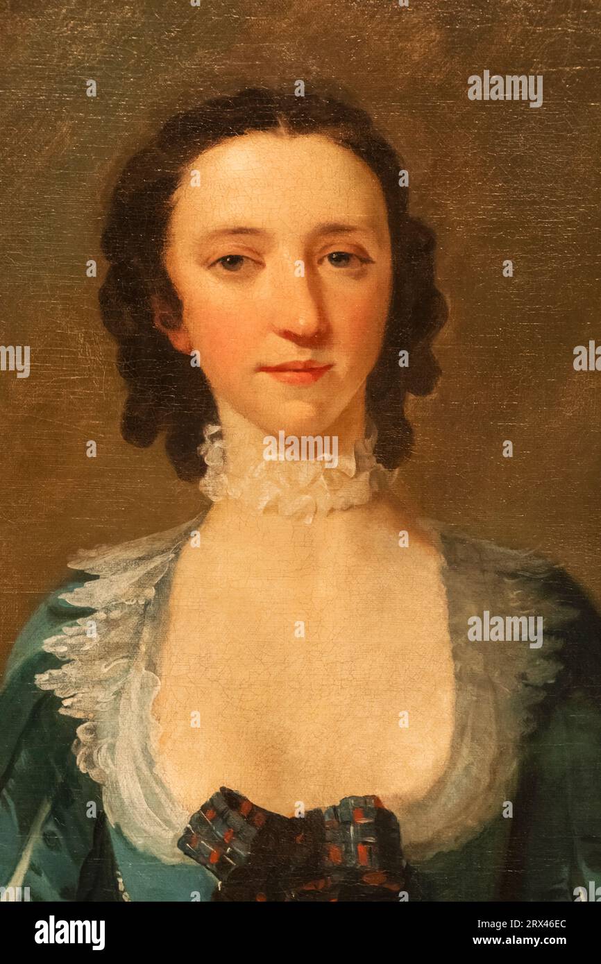 Inghilterra, Londra, Ritratto di Flora MacDonald (1722-90) di Richard Wilson datato 1747 Foto Stock