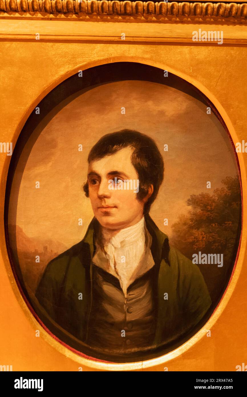 Inghilterra, Londra, Ritratto di Robert Burns (1759-96) di Alexander Nasmyth Foto Stock