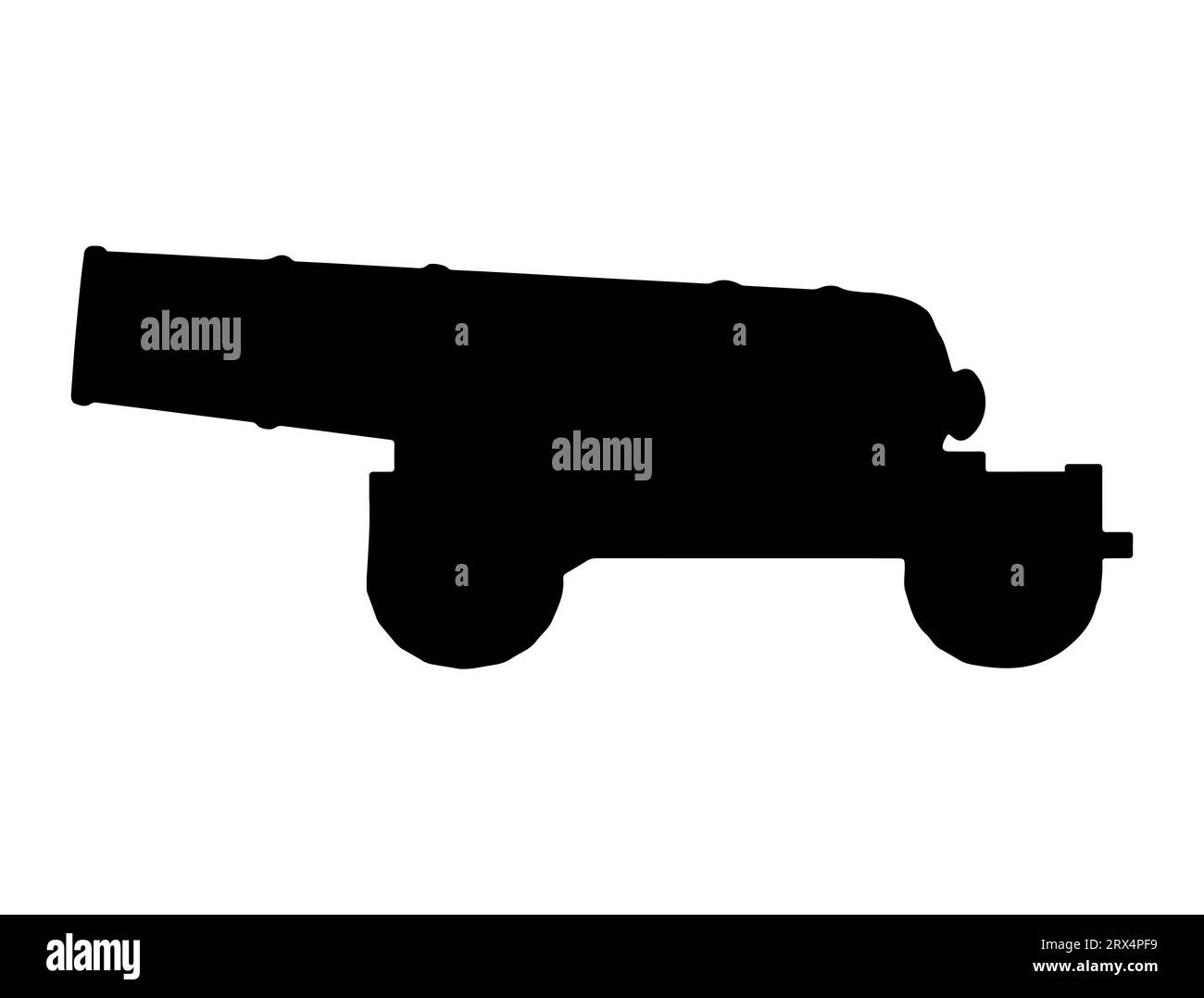 Canon silhouette grafica vettoriale Illustrazione Vettoriale