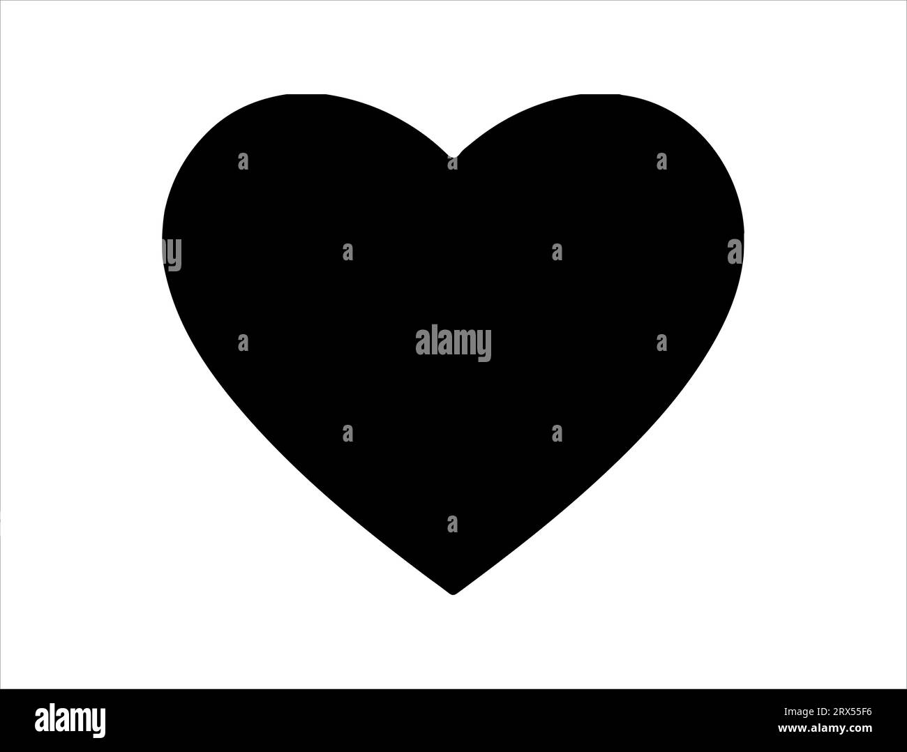 Sfondo bianco vettoriale con silhouette a cuore Illustrazione Vettoriale