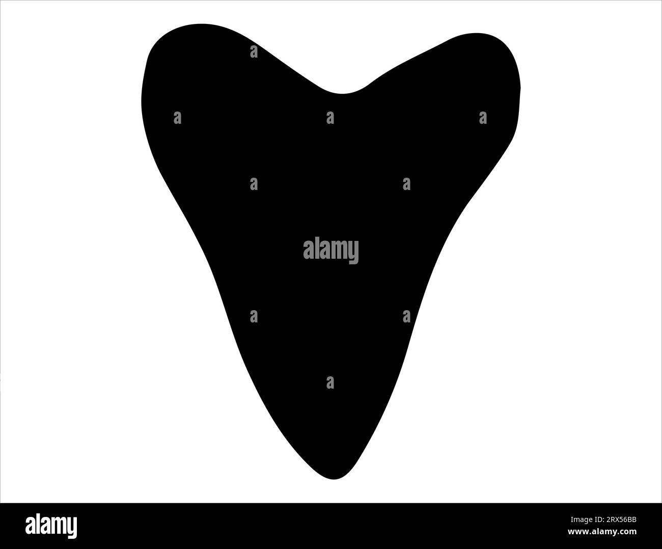 Squalo disegno vettoriale silhouette sfondo bianco Illustrazione Vettoriale