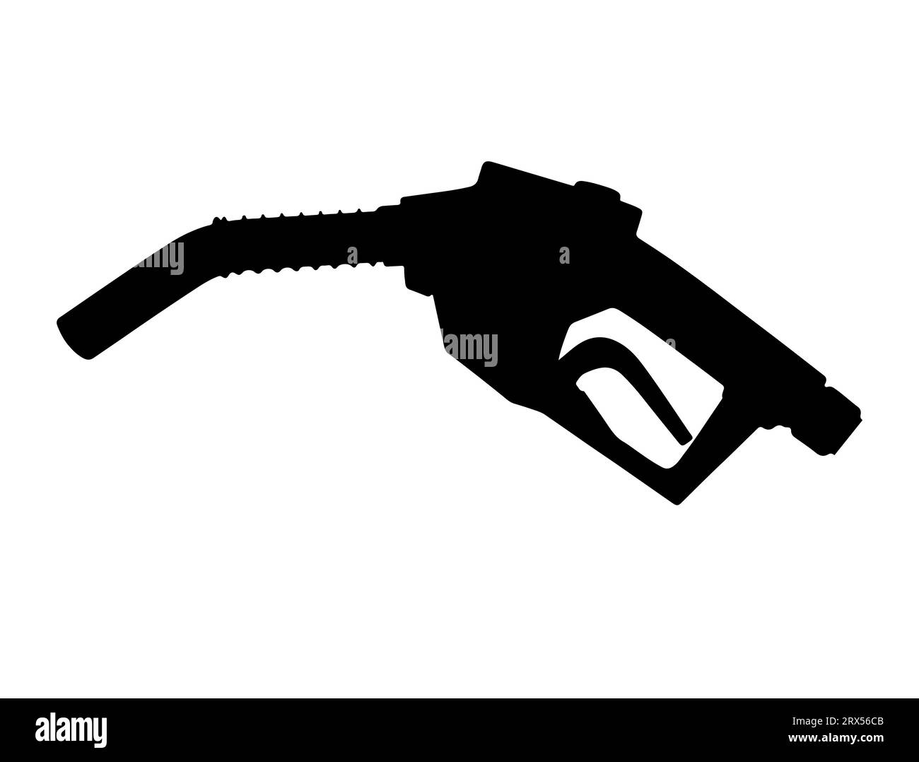 Ugello pompa di benzina silhouette Vector ART Illustrazione Vettoriale