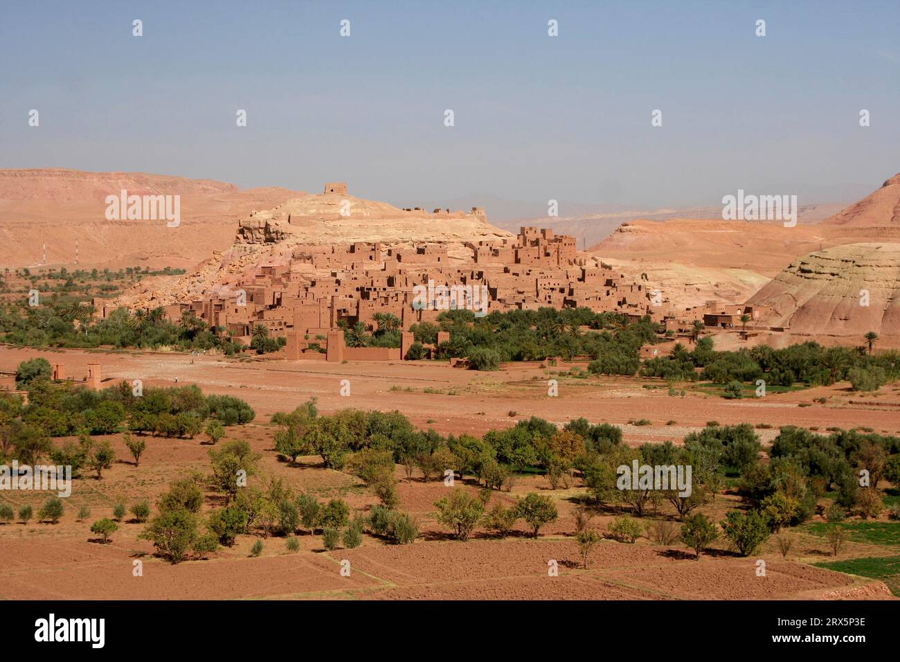 Veduta della Kasbah di Ait Ben Haddou, Marocco Foto Stock