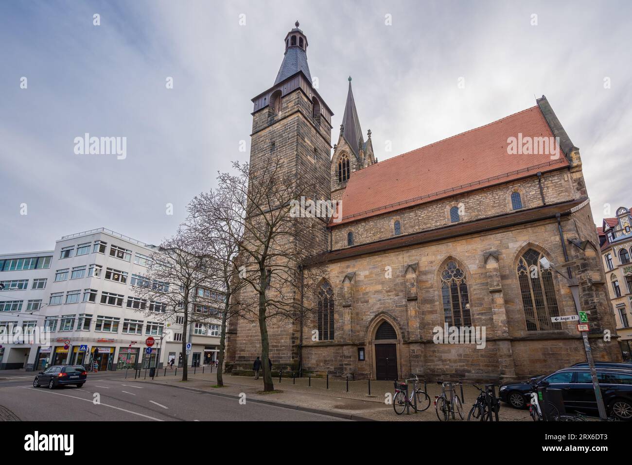 Kaufmannskirche (Chiesa dei Mercanti) - Erfurt, Germania Foto Stock