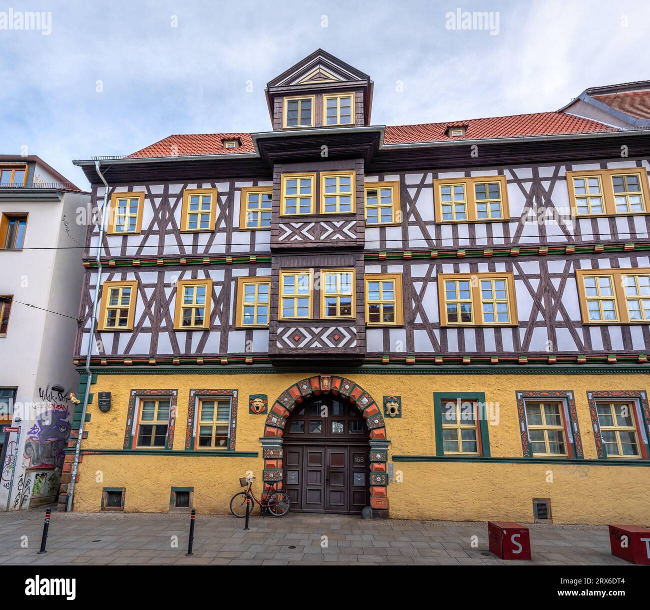 Haus zum Mohrenkopf - Erfurt, Germania Foto Stock