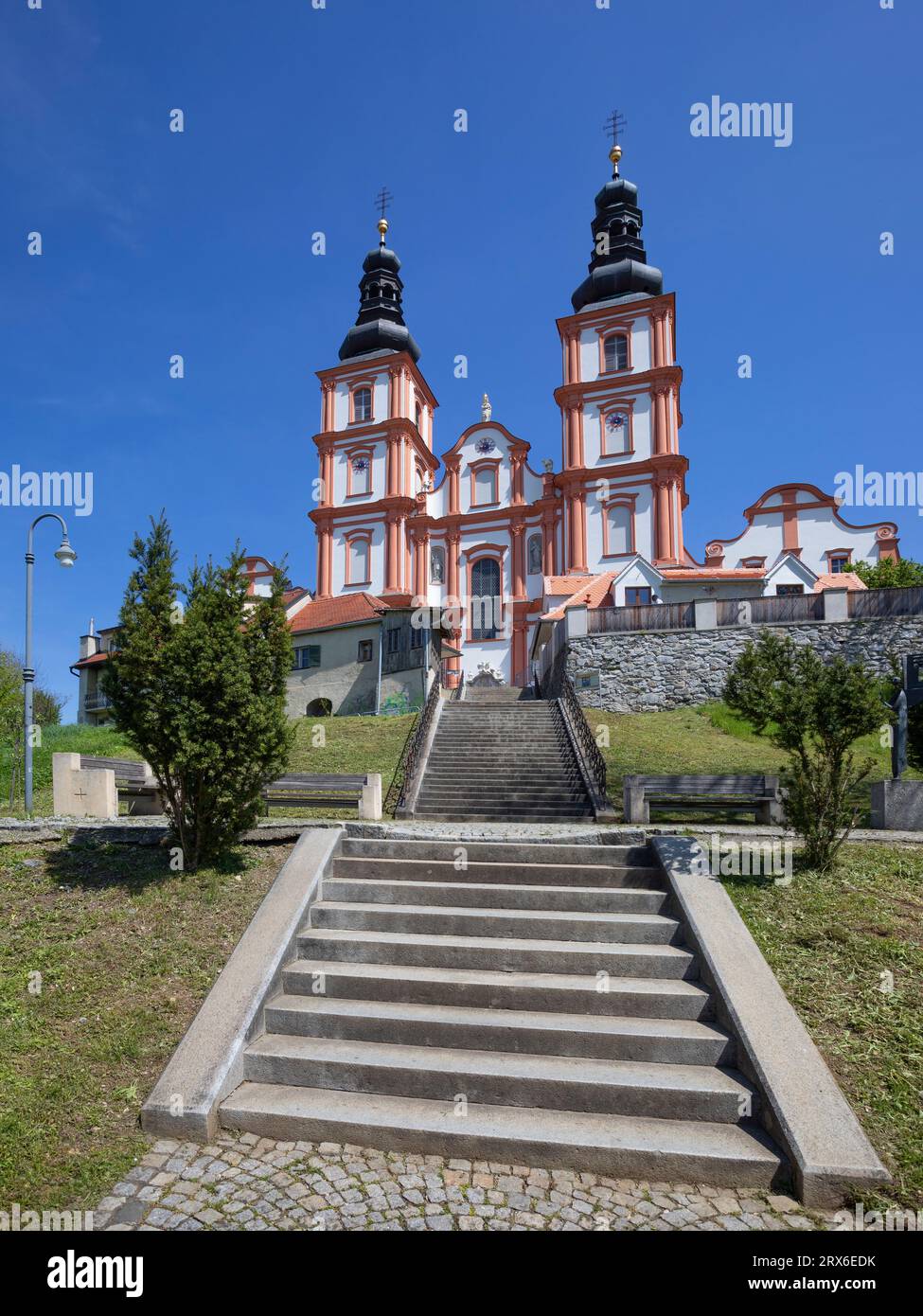 Austria, Stiria, Graz, facciata della Basilica Mariatrosta Foto Stock