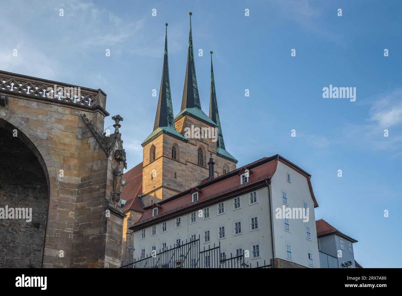 St Chiesa di Severo - Erfurt, Germania Foto Stock