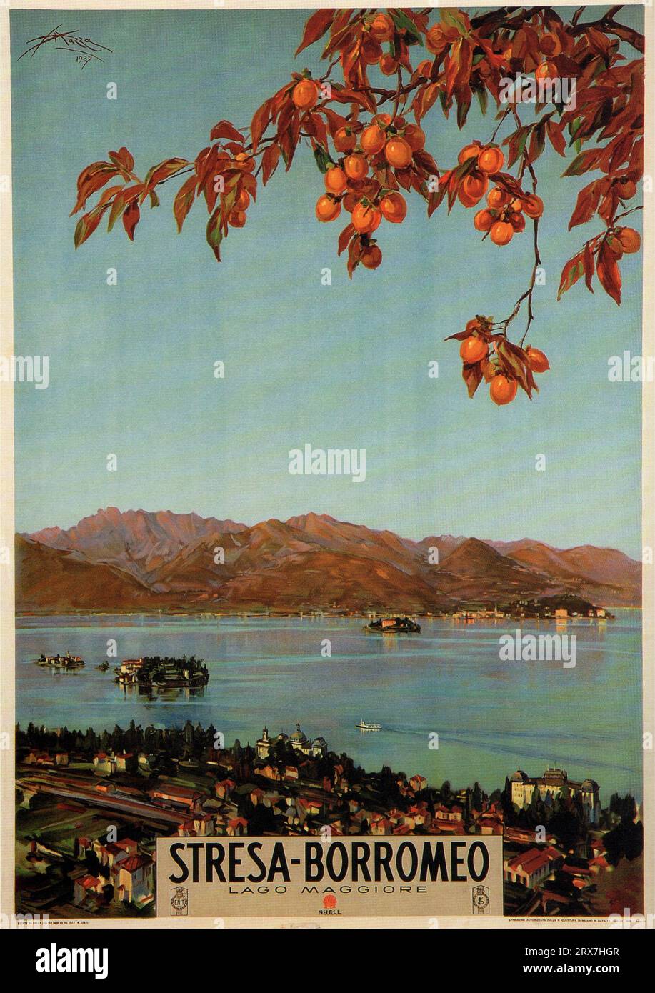 Poster di viaggio vintage, 1890 1900. Foto Stock