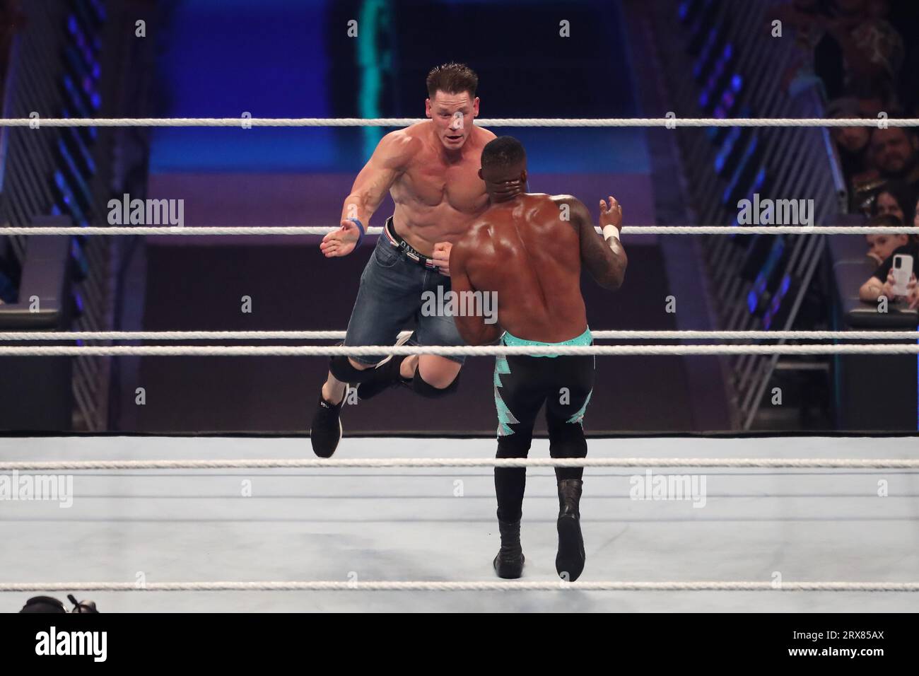 Glendale, Arizona, Stati Uniti. 22 settembre 2023. GLENDALE, ARIZONA - 22 SETTEMBRE: WWE Smackdown alla Desert Diamond Arena il 22 settembre 2023 a Glendale, Arizona. (Foto di Alejandro Salazar/PxImages/Sipa USA) credito: SIPA USA/Alamy Live News Foto Stock