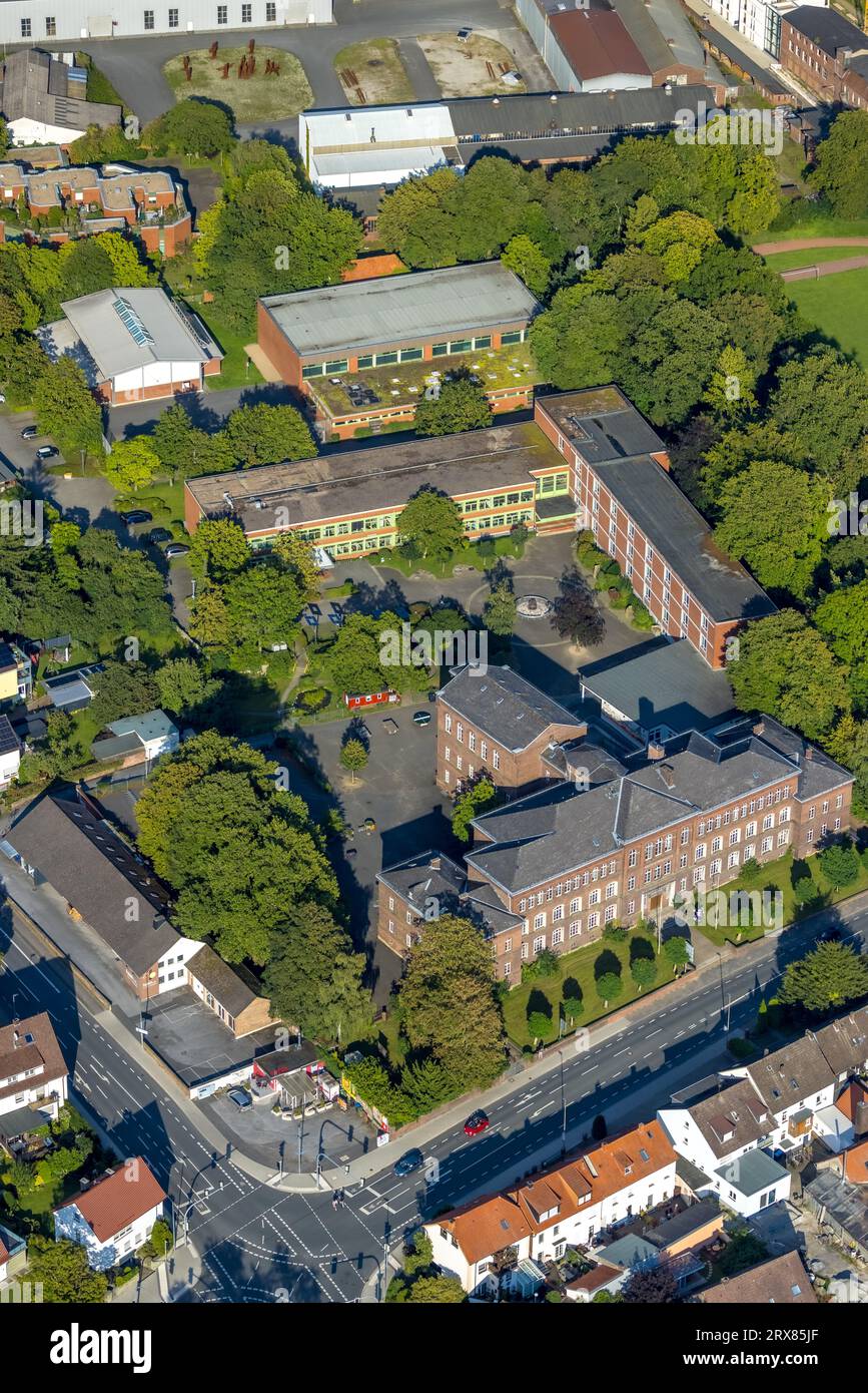 Veduta aerea, Archigymnasium, Soest, Soester Börde, Renania settentrionale-Vestfalia, Germania, istruzione, Istituto di istruzione, DE, Europa, scuola secondaria, T Foto Stock