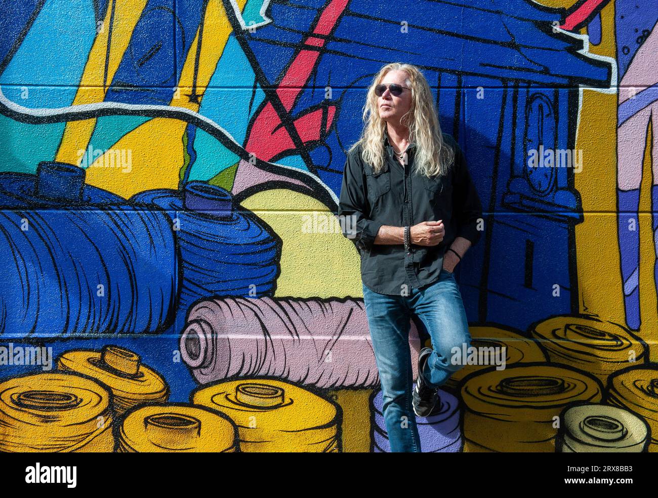 ENSCHEDE, PAESI BASSI, AUG, 2023: Chitarrista e compositore Adrian Vandenberg è stato membro della band Whitesnake tra il 1987 e il 1999. Ha ancora la h Foto Stock