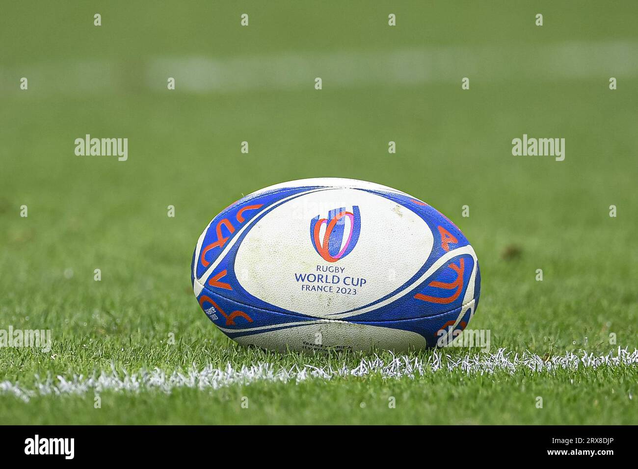 Immagine ravvicinata ufficiale di Gilbert Ball durante la XV RWC Pool di Rugby union World Cup Una partita tra Francia e Namibia allo Stade Velodrome di Marsiglia, Francia, il 21 settembre 2023. Foto Victor Joly / DPPI Foto Stock