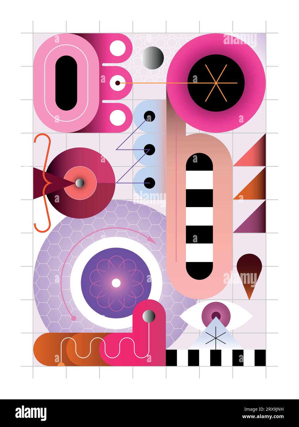 Design artistico astratto. Illustrazione Vettoriale