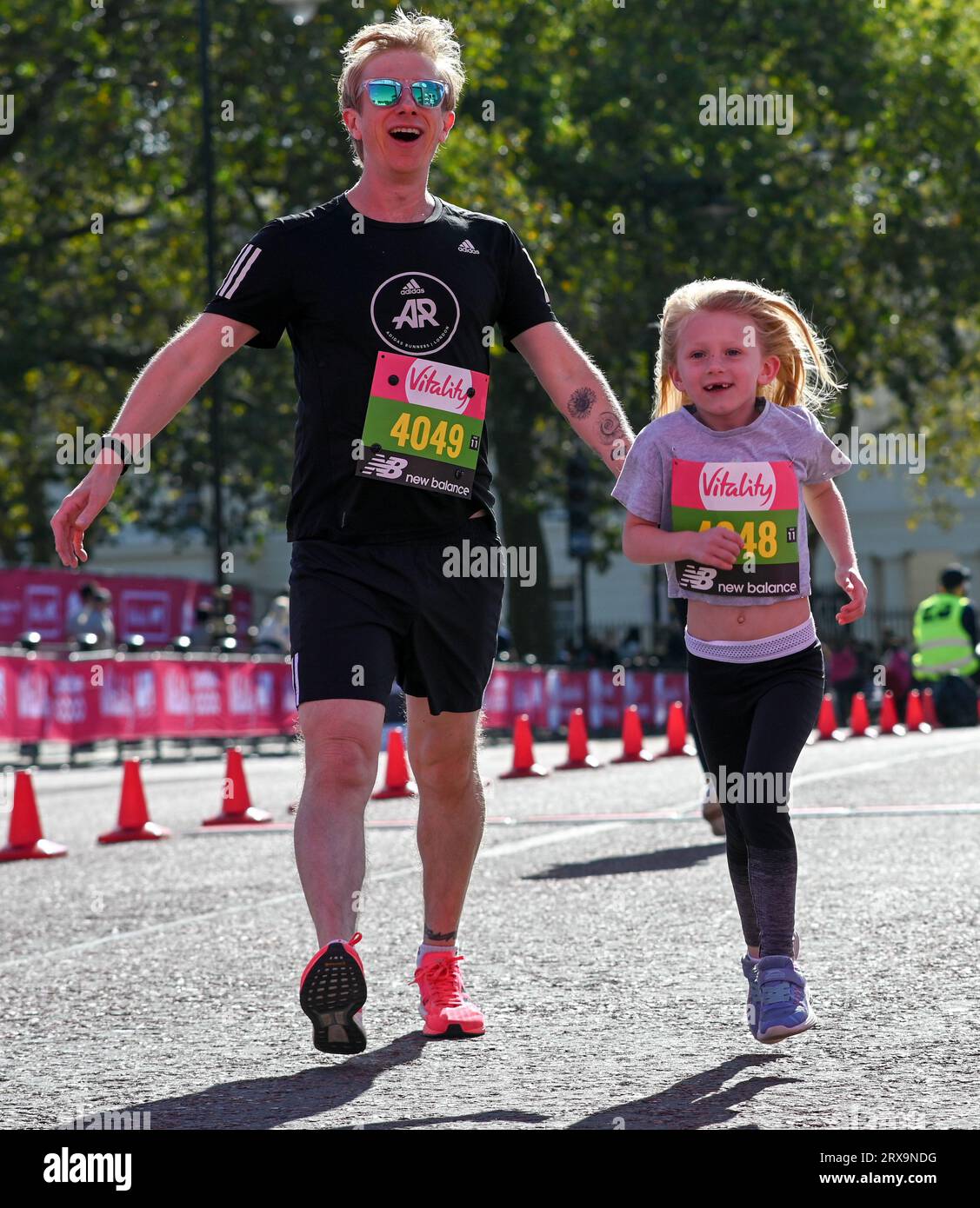 Londra, Regno Unito. 23 settembre 2023. Il Vitality Westminster Mile del 2023 segna il decimo anniversario dell'evento olimpico del 2012 al Green Park. Credito: Vedere li/Picture Capital/Alamy Live News Foto Stock