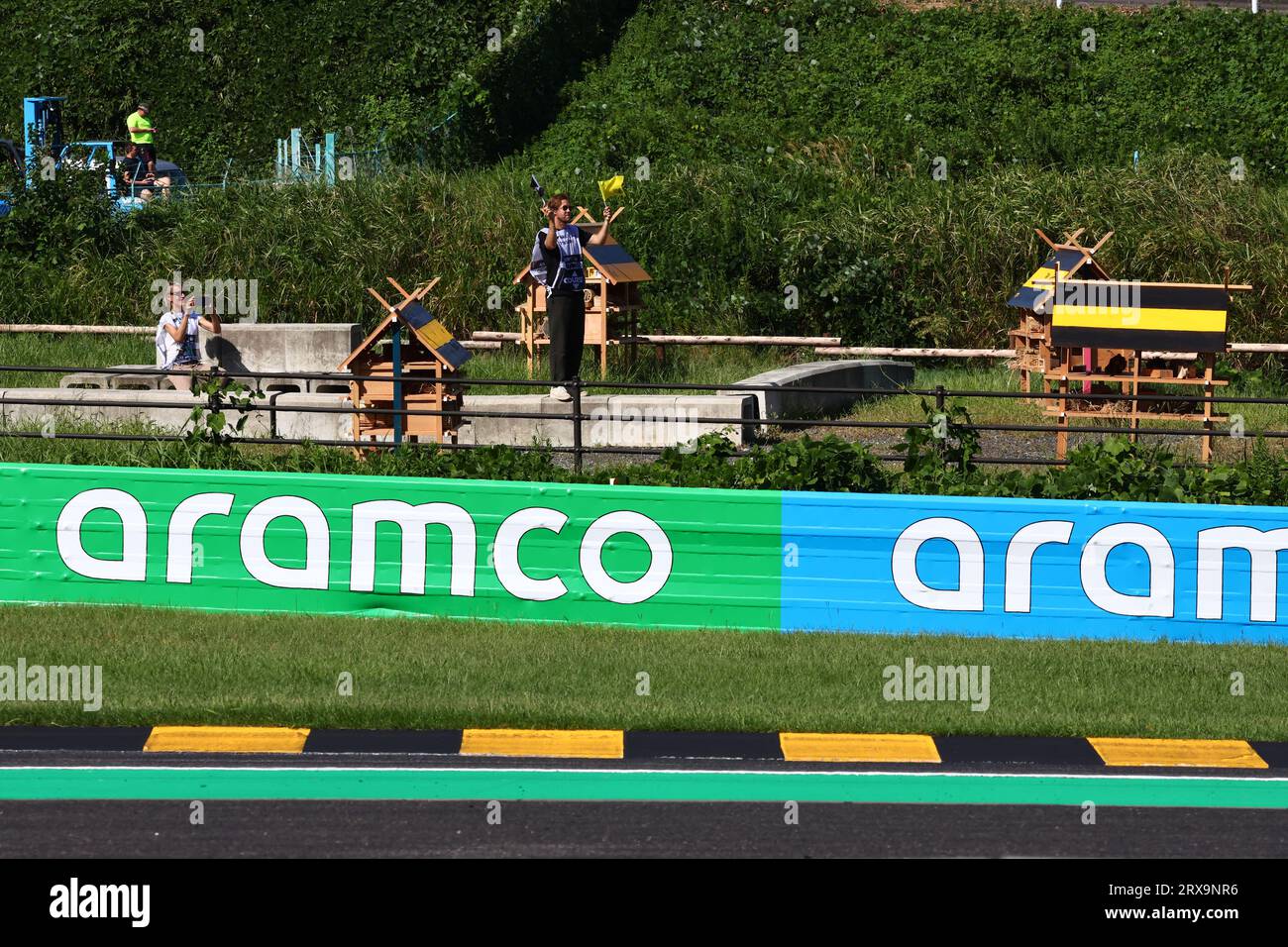 Suzuka, Giappone. 24 settembre 2023. Sebastian Vettel (GER). 24.09.2023. Campionato del mondo di formula 1, Rd 17, Gran Premio del Giappone, Suzuka, Giappone, giorno della corsa. Il credito fotografico dovrebbe essere: XPB/Press Association Images. Credito: XPB Images Ltd/Alamy Live News Foto Stock