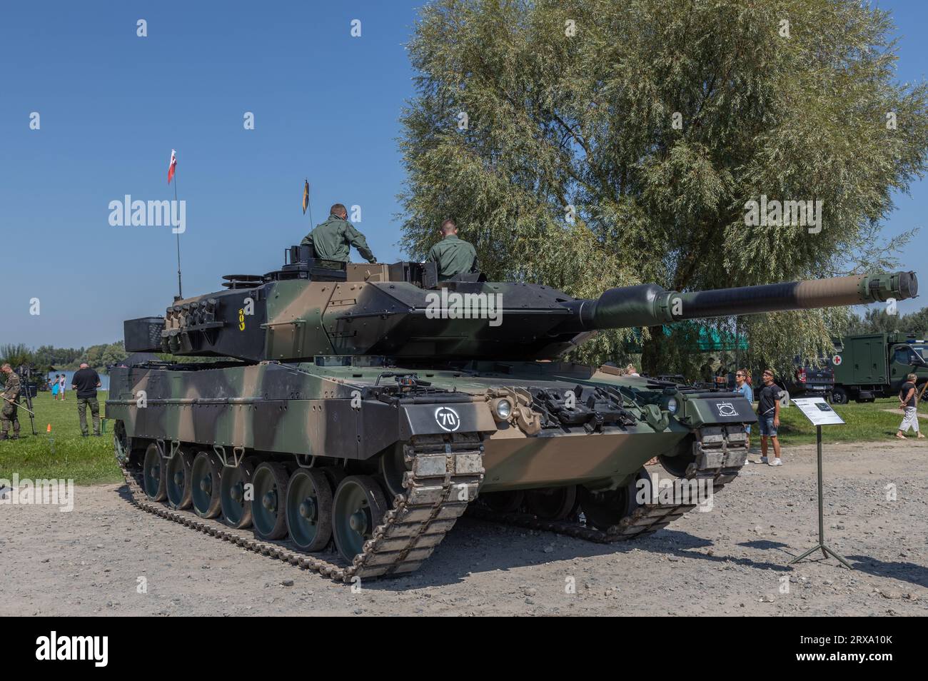 Tank Leopard 2, esercito polacco, presentazione pubblica dei sistemi d'arma polacchi, esercito polacco, Polonia Foto Stock