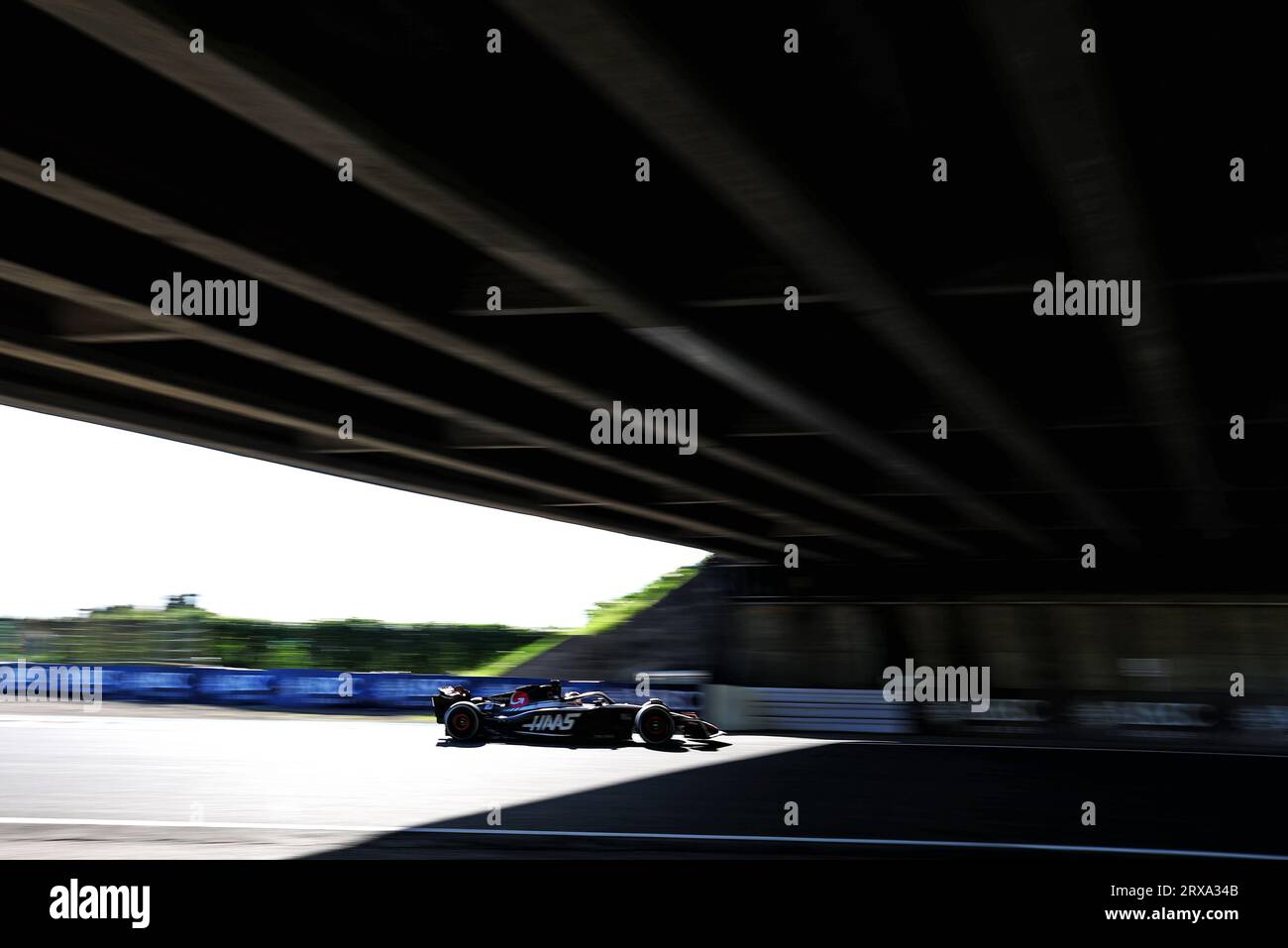 Suzuka, Giappone. 24 settembre 2023. Kevin Magnussen (DEN) Haas VF-23. Campionato del mondo di Formula 1, Rd 17, Gran Premio del Giappone, domenica 24 settembre 2023. Suzuka, Giappone. Crediti: James Moy/Alamy Live News Foto Stock