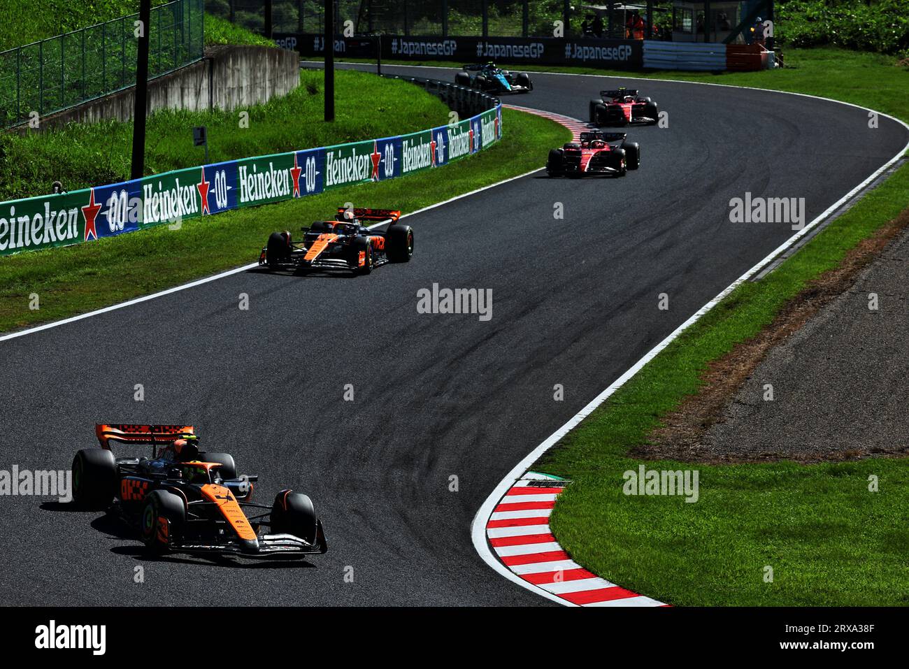 Suzuka, Giappone. 24 settembre 2023. Lando Norris (GBR) McLaren MCL60. Campionato del mondo di Formula 1, Rd 17, Gran Premio del Giappone, domenica 24 settembre 2023. Suzuka, Giappone. Crediti: James Moy/Alamy Live News Foto Stock