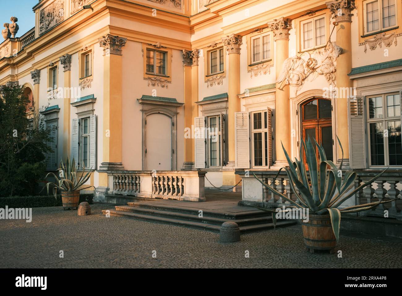 Architettura del Palazzo del Re Giovanni III a Wilanów, Varsavia, Polonia Foto Stock