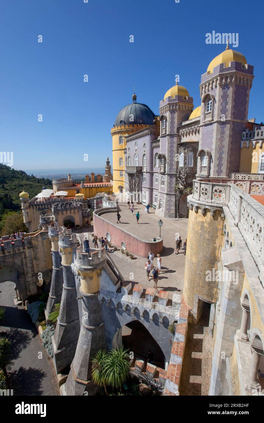 PALÁCIO DA PENA SINTRA PORTOGALLO Foto Stock