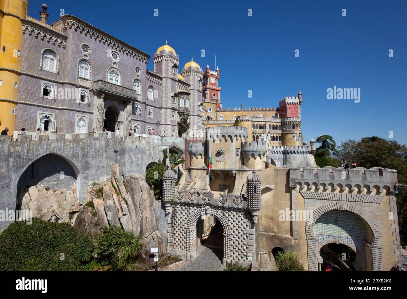 PALÁCIO DA PENA SINTRA PORTOGALLO Foto Stock