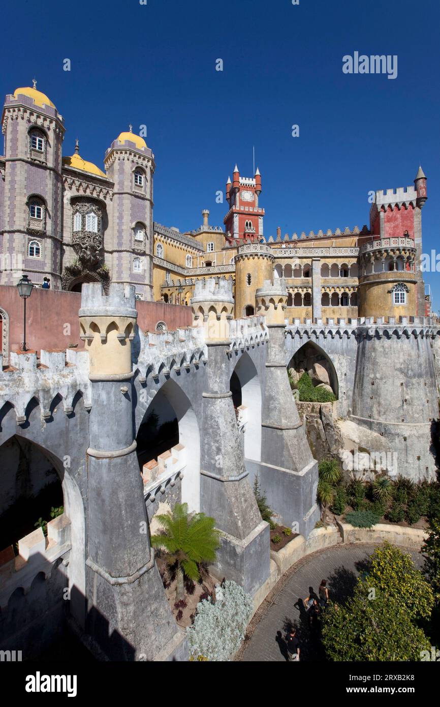 PALÁCIO DA PENA SINTRA PORTOGALLO Foto Stock