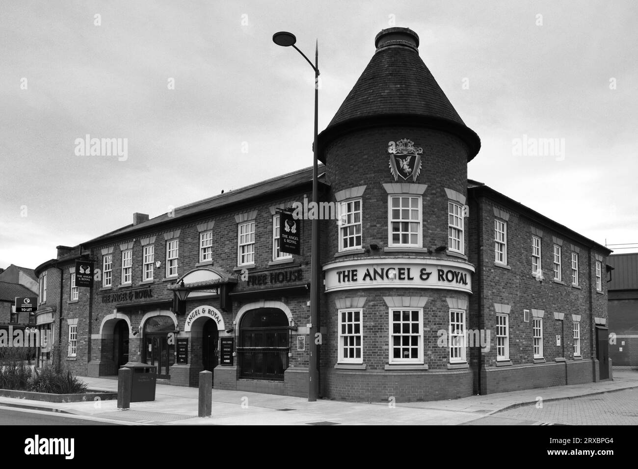 The Angel and Royal pub a Doncaster, South Yorkshire, Inghilterra, Regno Unito Foto Stock