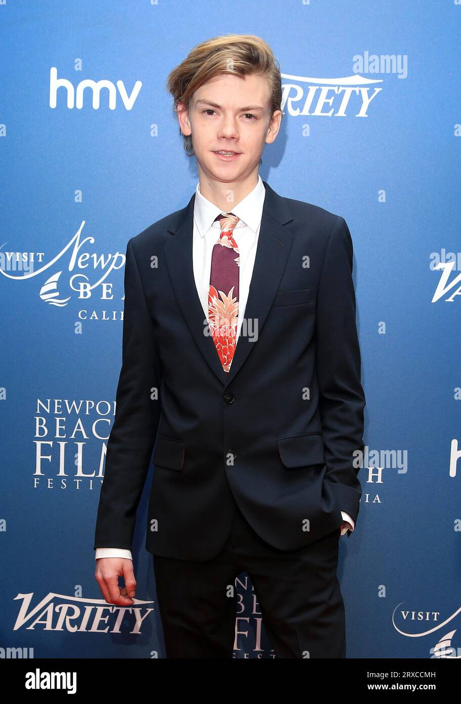 Thomas Brodie-Sangster partecipa al 'Newport Beach Film Festival' al Rosewood Hotel di Londra. Foto Stock