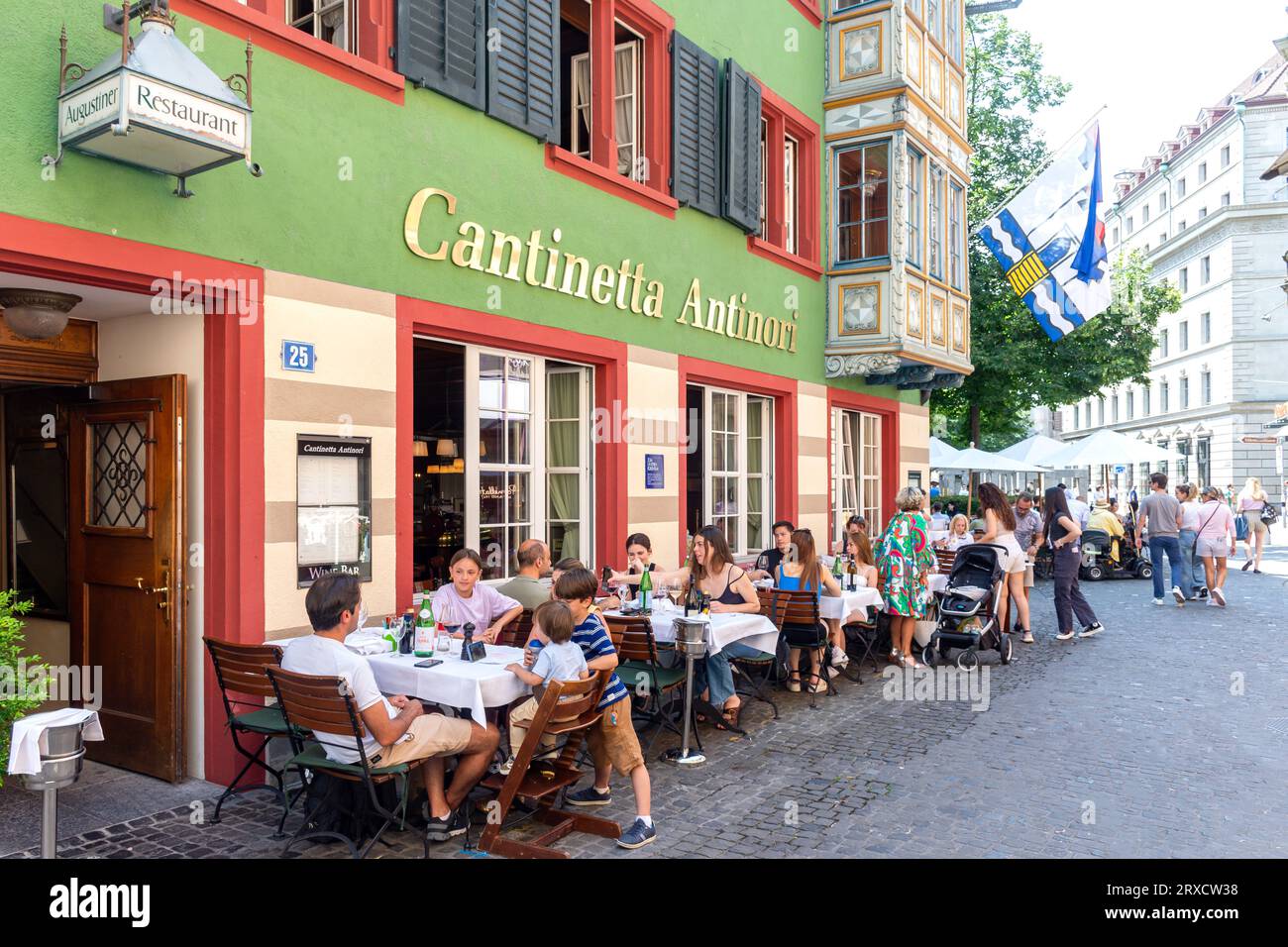 Cantinetta Antinori ristorante italiano, Augustinergasse, comune di Zürich, Zürich, Svizzera Foto Stock