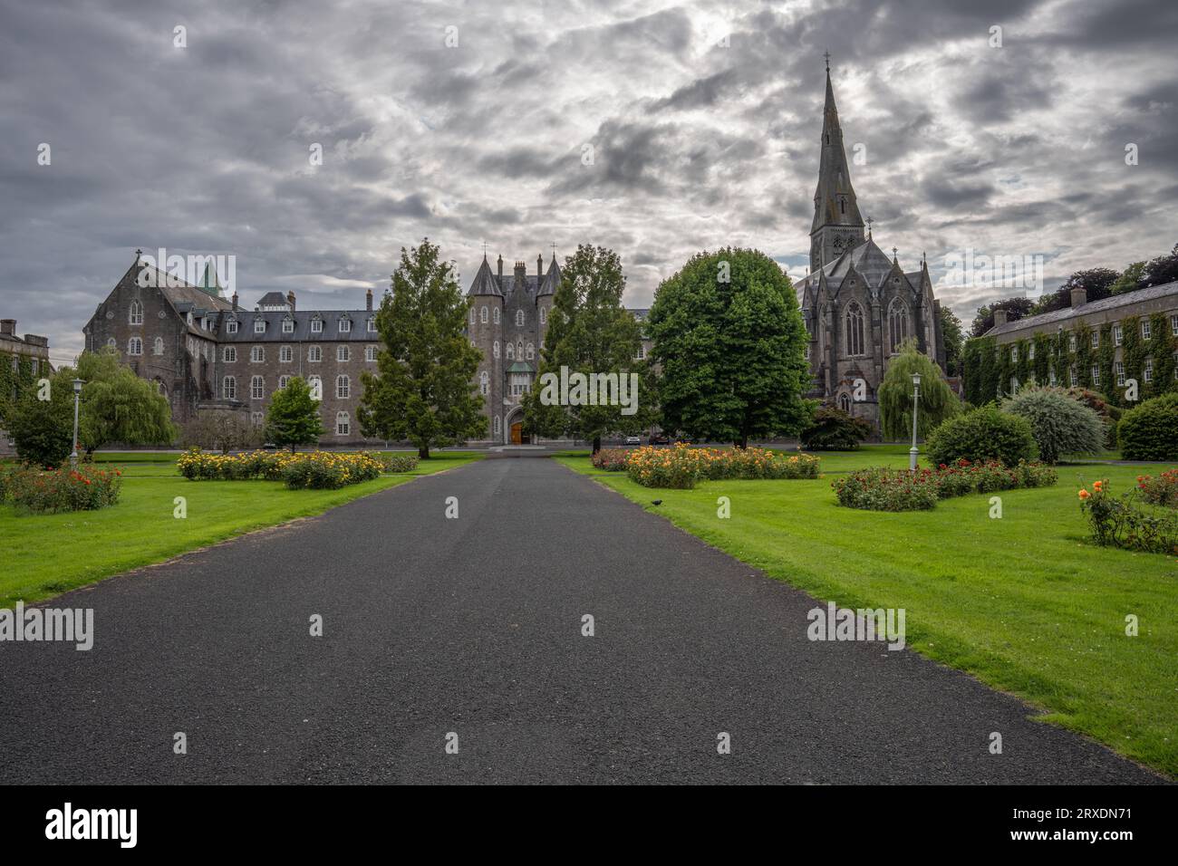 Maynooth University County Kildare, Irlanda, 19 luglio 2023. Vista della Maynooth University National University of Ireland Foto Stock