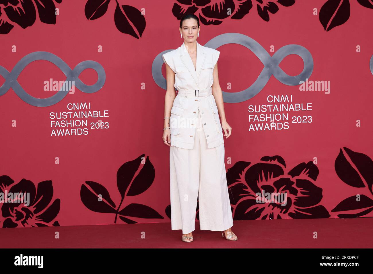 Chiara Baschetti partecipa ai CNMI Sustainable Fashion Awards 2023 durante la settimana della moda milanese Primavera/Estate 2024 il 24 settembre 2023 a Milano. Foto di Marco Piovanotto/ABACAPRESS.COM credito: Abaca Press/Alamy Live News Foto Stock
