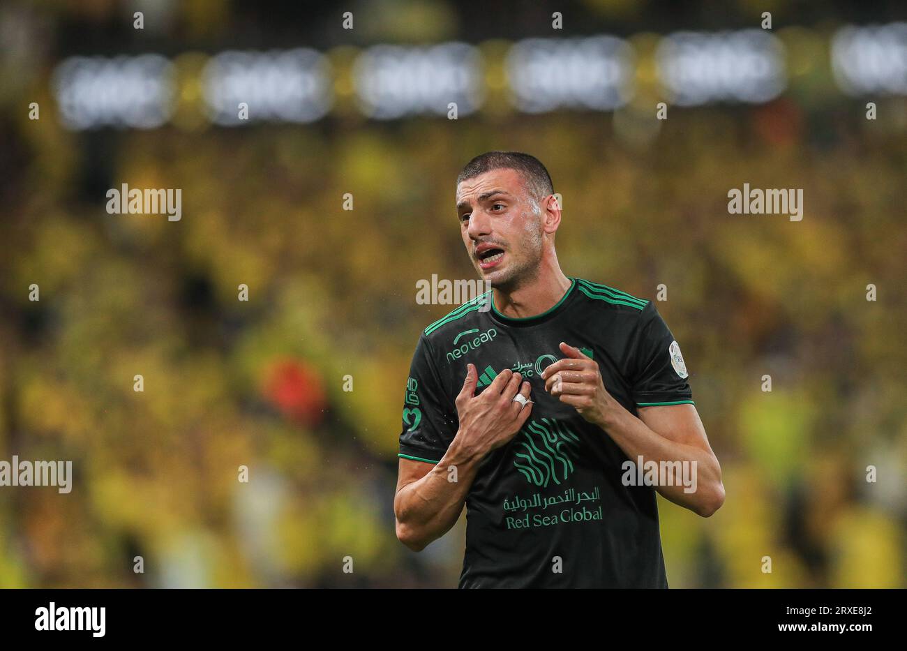 Al-Nassar SFC contro al-Ahli Saudi FC durante il loro match Day 7 della SAFF Roshn Saudi Pro League 2023-24 al King Fahd International Stadium il 14 settembre 2023 a Riyadh, Arabia Saudita. Foto di Stringer / Power Sport Images Foto Stock