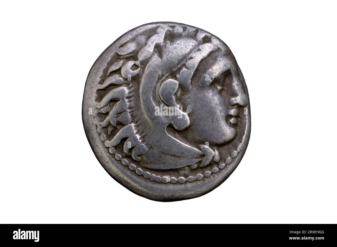 Moneta di Alessandro Magno Foto Stock