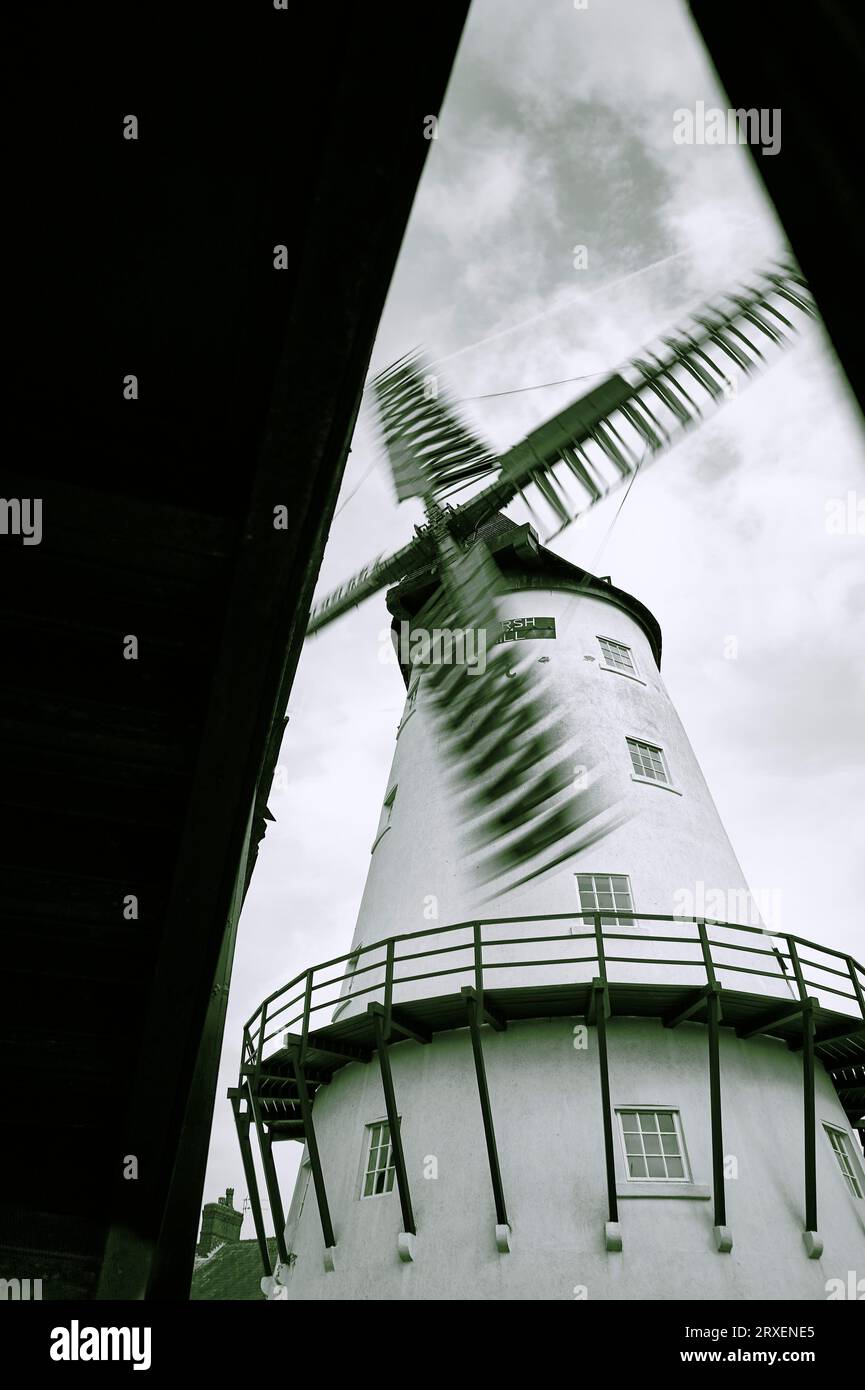 Marsh Mill a Thortnton sulla costa di Fylde costruito nel 1794 Foto Stock