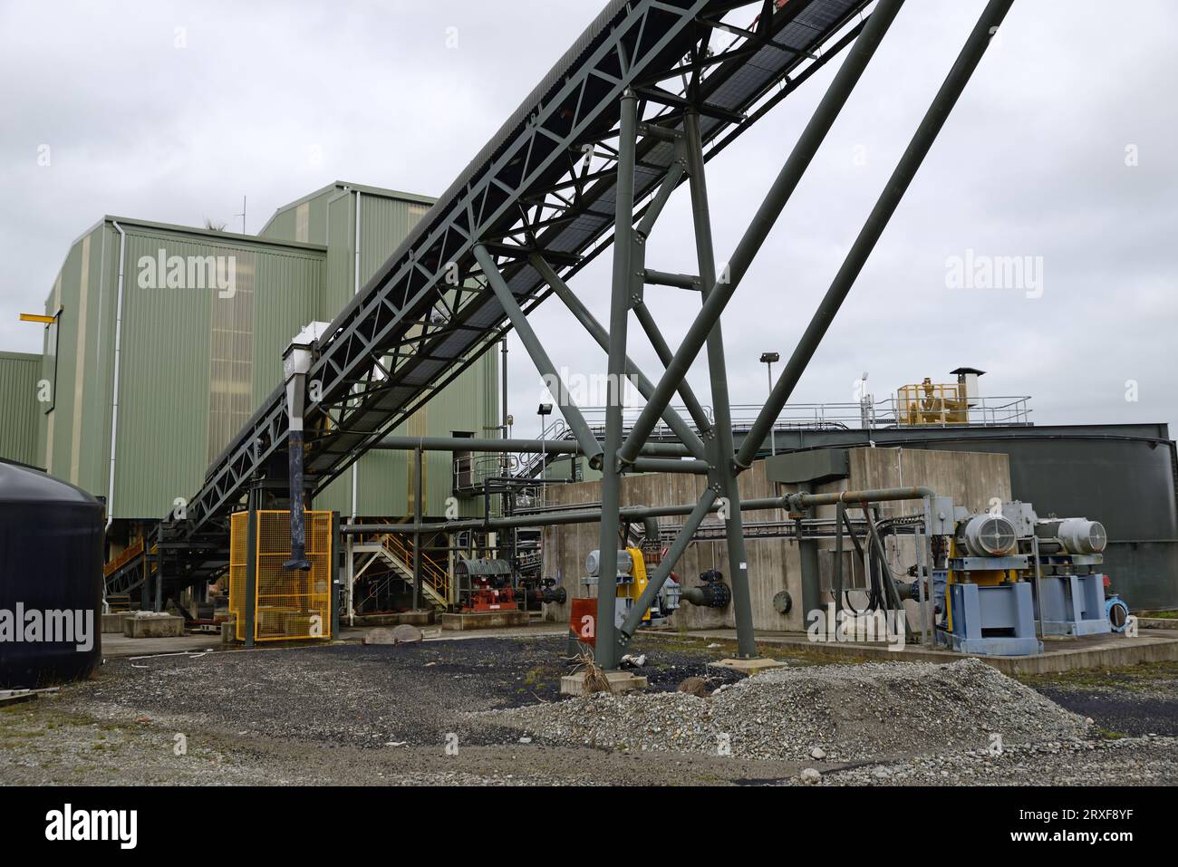 GREYMOUTH, NUOVA ZELANDA, circa 2010: Impianto di lavaggio del carbone presso la miniera di carbone di Pike River, circa 2010 vicino a Greymouth, nuova Zelanda, Foto Stock