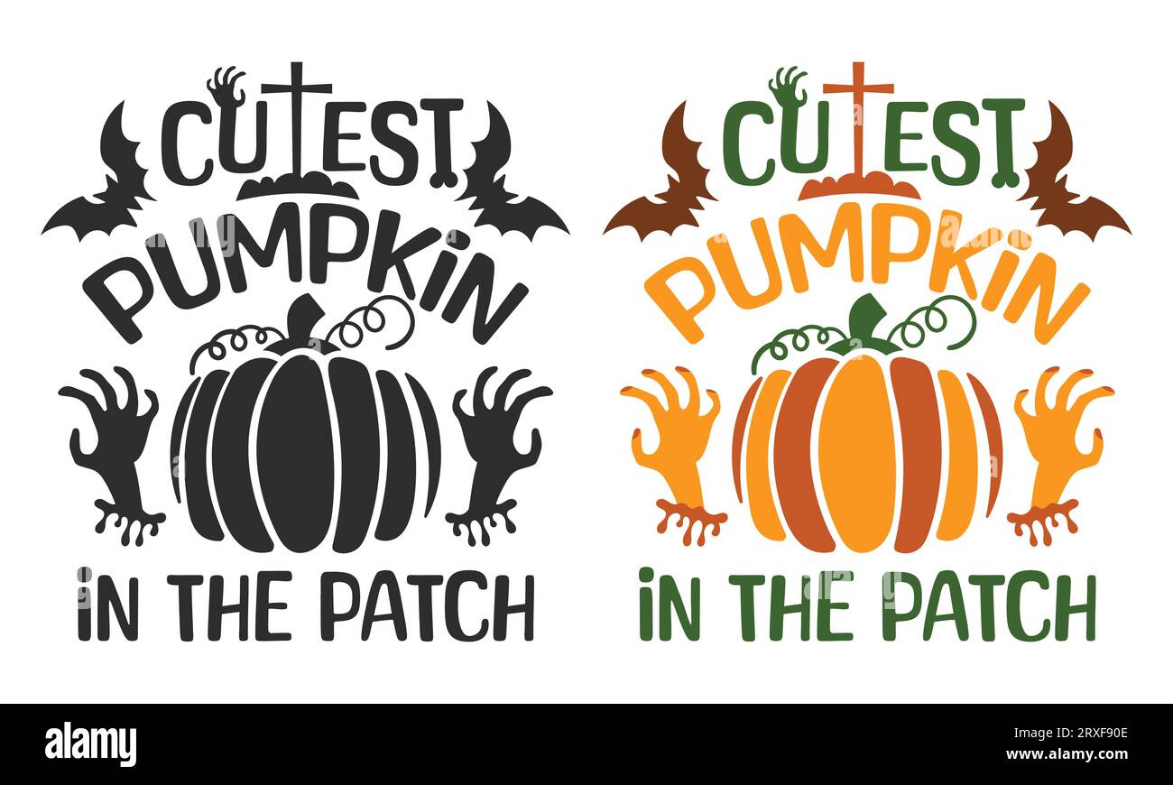 Set di citazioni letterarie di Halloween con zucche, cappello da strega, ragnatela e pipistrelli. Illustrazione vettoriale Illustrazione Vettoriale