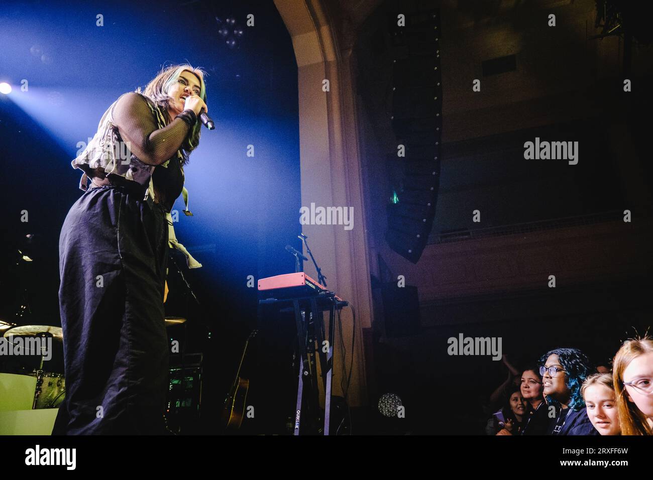 Berna, Svizzera. 23 settembre 2023. La cantante e cantautrice americana Geena Fontanella esegue un concerto dal vivo al Bierhübeli di Berna. (Foto: Gonzales Photo - Tilman Jentzsch). Foto Stock