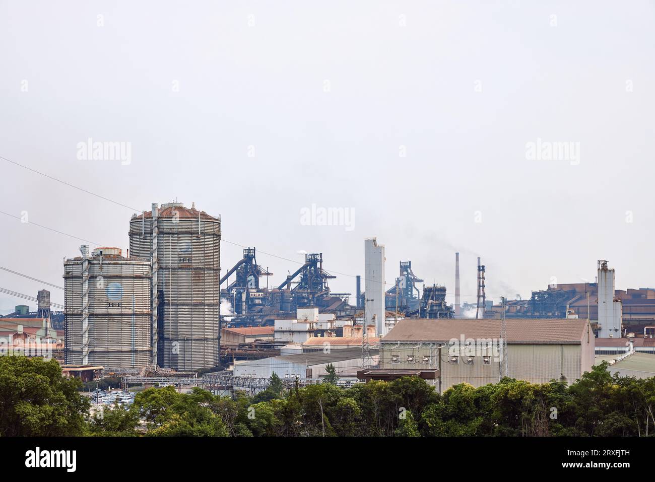 West Japan Works di JFE Steel Corporation; Fukuyama, Prefettura di Hiroshima, Giappone Foto Stock
