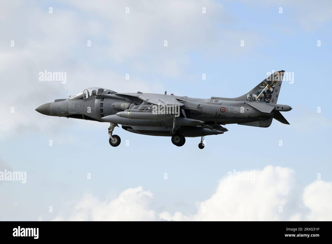 McDonnell Douglas AV8 Harrier caccia monoposto della Marina militare italiana Foto Stock