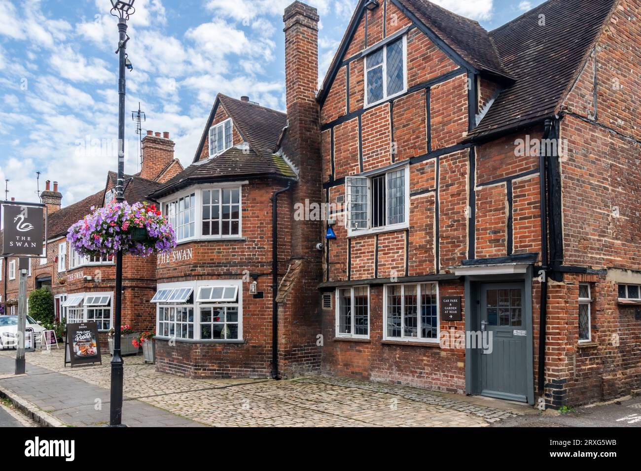 The Swan Public House, Old Amersham, Buckinghamshire, Inghilterra, Regno Unito Foto Stock