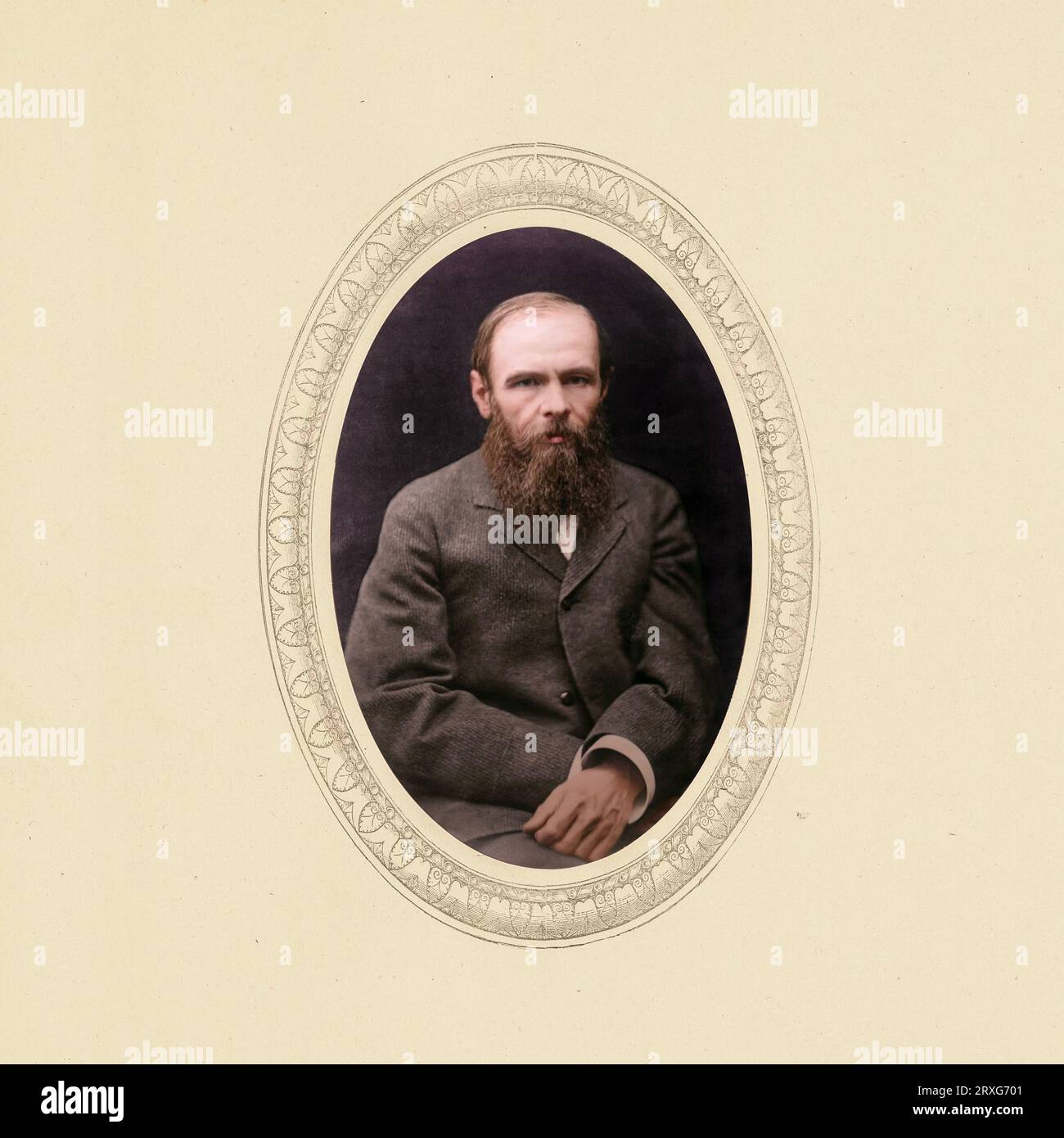 Fyodor Dostoevsky, 9 giugno 1880. Fotografato da Mikhail Mikhailovich Panov. Foto Stock