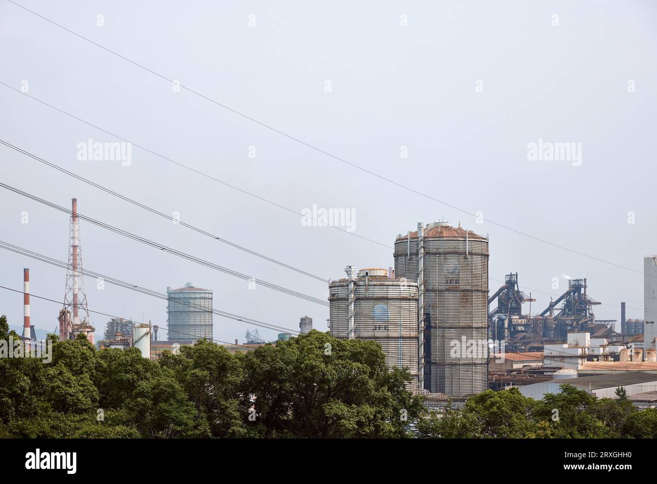 West Japan Works di JFE Steel Corporation; Fukuyama, Prefettura di Hiroshima, Giappone Foto Stock