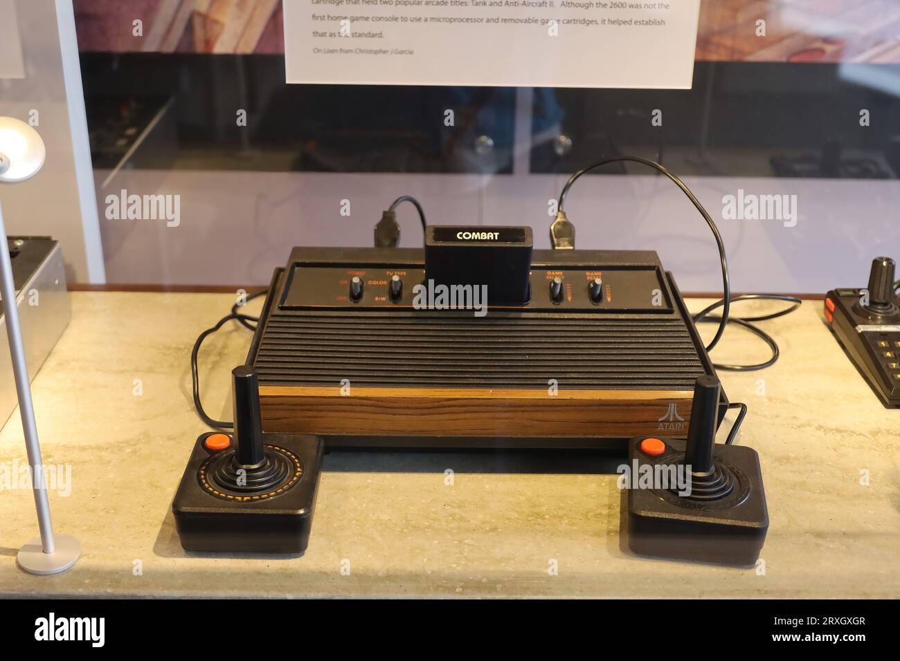 3-3-2022: Mountain View, California: Museo di informatica Mountain View California, sistema Atari Foto Stock